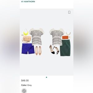 41 Hawthorn Milan Lace Print Back Pleat Blouse